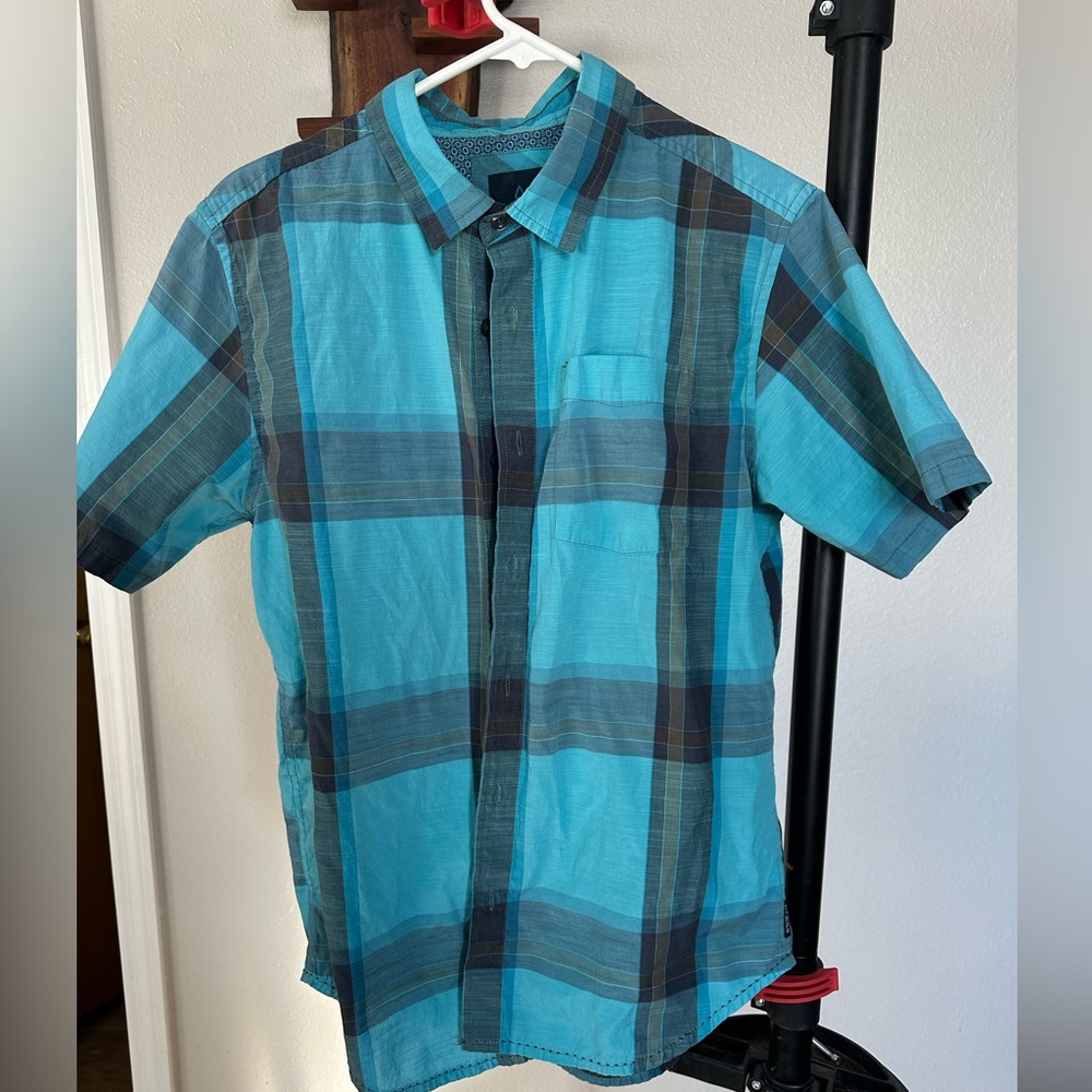 Prana Mens short sleeve button down